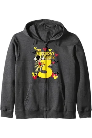 Disney Mickey & Friends 3 Year Old Birthday Boy Zip Hoodie