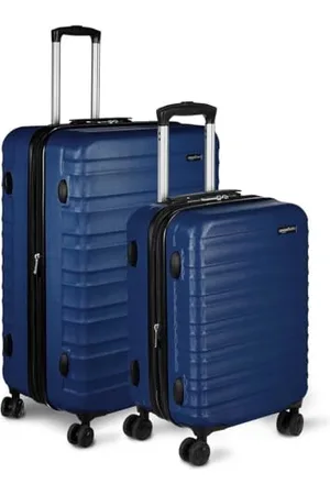AmazonBasics Hardside Luggage ABS Hard-Shell Spinner / Suitcase with 4 Wheels, 2 Piece Set (55, 78 cm)