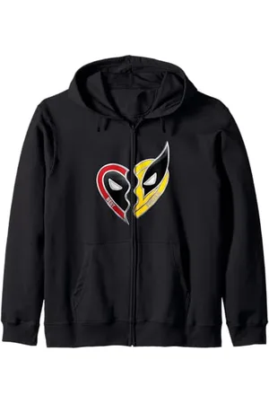 Marvel Studios Deadpool & Wolverine Best Friends Heart Charm Zip Hoodie