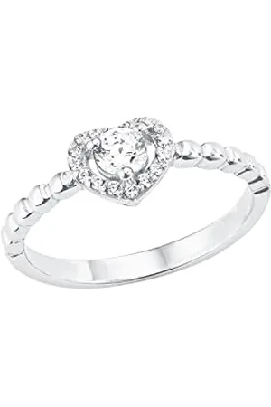 Amor Ring 925 sterling ladies rings, with cubic zirconia synth, , heart, Comes in jewelry gift box, 2024026