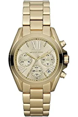 Michael Kors Bradshaw Chronograph Quartz Watch with Gold Stainless Steel Strap for Women MK5798