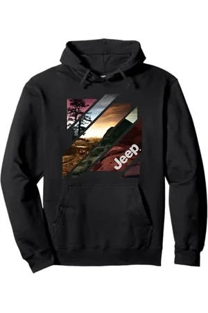 Jeep Off Road Abstract Art Pullover Hoodie