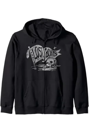 Disney Peter Pan The Lost Boys Skull Clan Banner Zip Hoodie