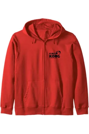 KING KONG Skull Island Giant Ape Movie Logo Zip Hoodie