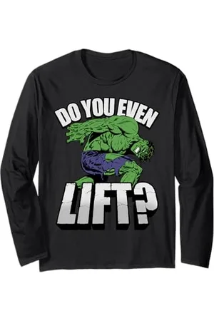 Marvel Hulk Do You Even Lift Workout Long Sleeve T-Shirt
