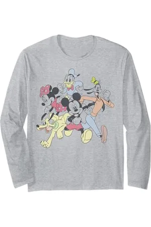 Disney Mickey And Friends Group Shot Running Portrait Long Sleeve T-Shirt