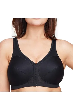 Glamorise Full Figure Plus Size MagicLift Front-Closure Posture Back Bra Wirefree #1265