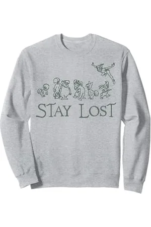 Disney Peter Pan Lost Boys Stay Lost Green Outline Sweatshirt