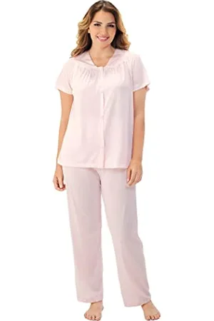 Exquisite Form Vanity Fair Colortura Sleepwear Women`s Plus-Sizes Short-Sleeve Pajama Set, 2X