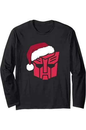 Hasbro Transformers Christmas Autobots Santa Hat Logo Long Sleeve T-Shirt