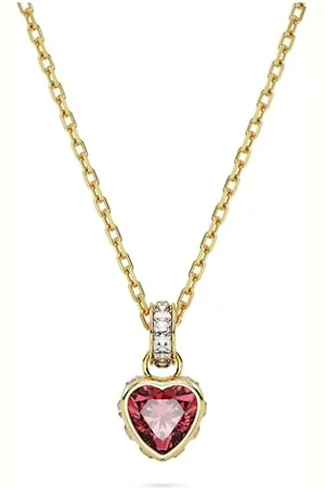 Swarovski Stilla pendant, Heart, Red, Gold-tone plated (5648750)