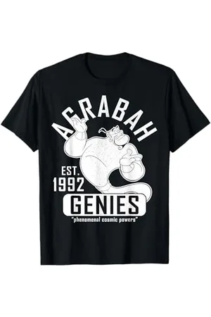 Disney Aladdin Genie Collegiate Sports Graphic Tee T-Shirt
