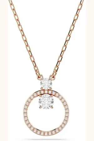 Swarovski Constella pendant, Round cut, , Rose gold-tone plated