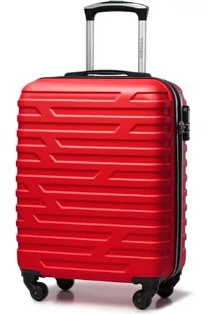Wittchen Travel Suitcase Carry-On Cabin Luggage Hardshell Made of ABS with 4 Spinner Wheels Combination Lock Telescopic Handle A-Line II Size