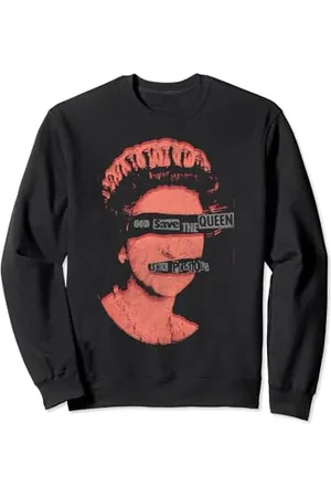 Sex Pistols Official God Save The Queen Red Stamp Sweatshirt