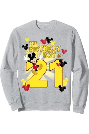 Disney Mickey & Friends 21 Year Old Birthday Boy Sweatshirt
