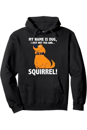 Disney Pixar Up My Name is Dug Squirrel Pullover Hoodie