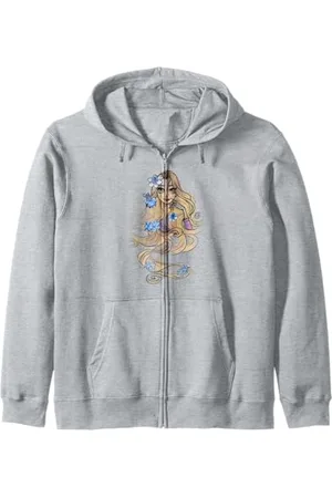 Disney Tangled Rapunzel Watercolors Portrait Zip Hoodie