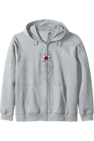 Disney Beauty And The Beast Belle And Rose Zip Hoodie
