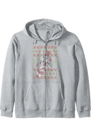 Disney Goofy Christmas Sweater Style Zip Hoodie