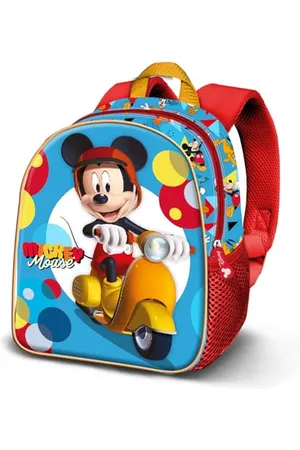 Disney Mickey Mouse Scooter-Elite 3D Backpack, Blue, 25 x 30 cm, Capacity 7 L