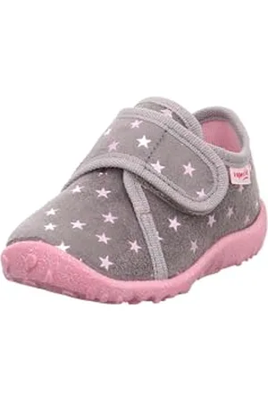 Superfit Baby Girls SPOTTY Hausschuhe, GRAU 2100