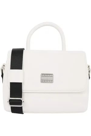 Tommy Hilfiger Women’s American Cool Flap Wide Strap Crossbody Bag, Beige (Ancient White), One Size