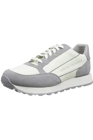 Armani Exchange Mens Suede Bicolor Sneaker, , 8 UK