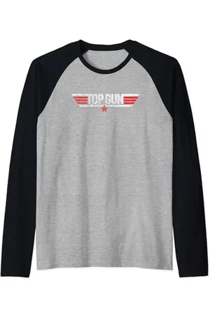 Top Gun Maverick and Logo Raglan Baseball Tee