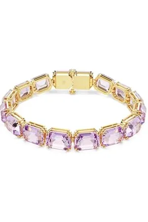 Swarovski Millenia Tennis bracelet, Octagon cut, , Gold-tone plated