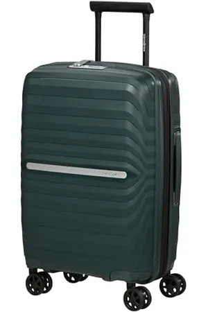 Samsonite Neo Flux - Spinner S Slim, Expandable Hand, 55 cm, 39/45 l, Size (Jungle Green)