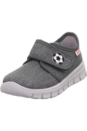 Superfit Boys BOBBY Hausschuhe, GRAU/SCHWARZ 2000