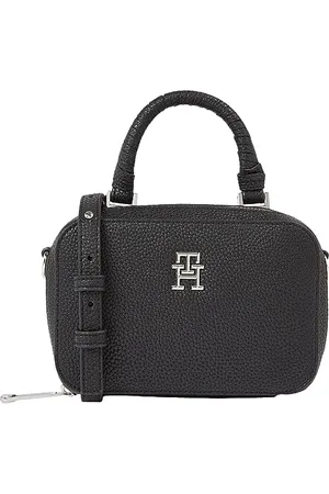 Tommy Hilfiger Women Shoulder Bag Emblem Trunk Small, Multicolor (Black), One Size