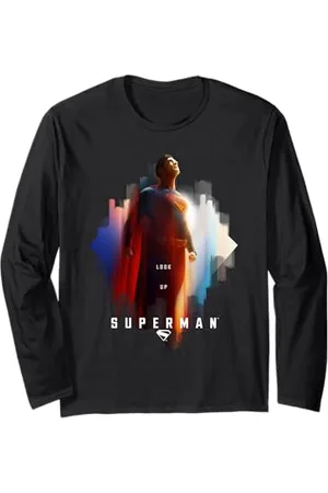 Superman (2025 Movie) Look Up Shield Long Sleeve T-Shirt