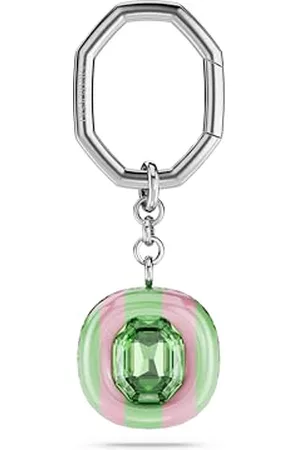 Swarovski Dulcis key ring, Octagon cut, , Rhodium plated