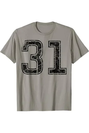 Sports Legendz Number #31 Sport Black Vintage Number T-Shirt