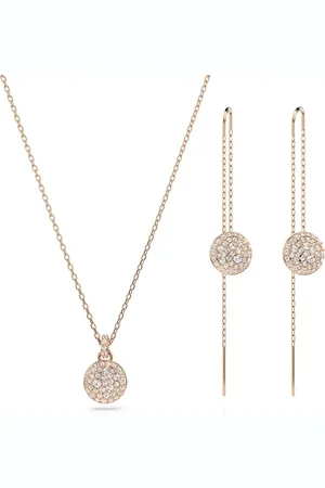 Swarovski Meteora set, , Rose gold-tone plated