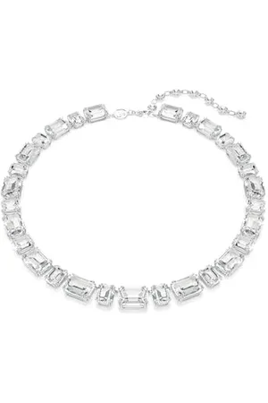 Swarovski Millenia Tennis necklace, Octagon cut, , Rhodium plated