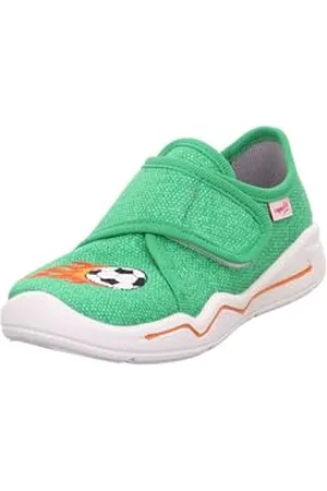 Superfit Benny Slipper, Green/Orange 7010, 6 UK Child