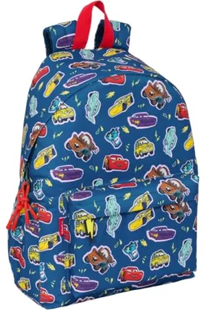 Safta CARS RACING – Laptop Backpack 14.1", Ideal for Young People of Different Ages, Comfortable and Versatile, Quality and Resistance, 31 x 13 x 43 cm, , M, Casual
