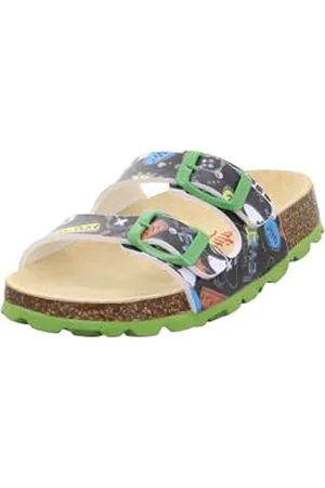 Superfit Fussbettpantoffel Sandal Slipper, Black Multi-Coloured 0020, 8.5 UK Child