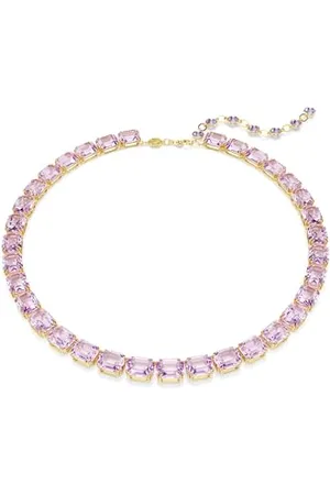 Swarovski Millenia Tennis necklace, Octagon cut, , Gold-tone plated