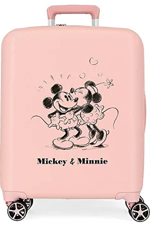 Disney Mickey & Minnie Kisses Cabin Suitcase Nude 40 x 55 x 20 cm Hard ABS Built-in TSA Closure 38.4 L 2.8 kg 4 Wheels Double Hand Luggage, , One Size, Cabin Suitcase