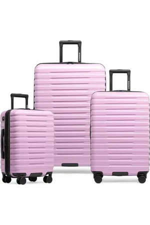 U.S. Traveler Boren Polycarbonate Hardside Rugged Travel Suitcase Luggage with 8 Spinner Wheels, Aluminum Handle, , 3-Piece Set, USB Port in Carry-On, Boren Polycarbonate Hardside Rugged