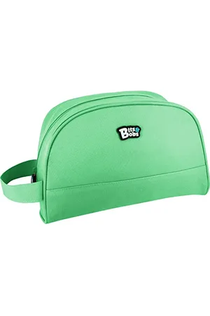 Grafoplas 37720026 School Bag, Green, Bits & Bobs, 26x15x12cm, Hand Handle, , 26x15x12cm, Round Bag with Handle on Side