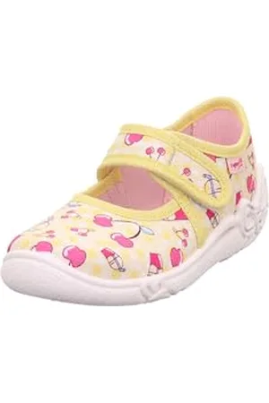 Superfit Belinda Slipper, Yellow/Pink 6010, 4 UK Child