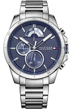 Tommy Hilfiger Analogue Multifunction Quartz Watch for Men with Stainless Steel Bracelet in Color or Grey Gold