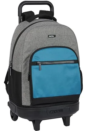Safta Style – Large Backpack with Wheels, Compact, Removable, Ideal for Children of Different Ages, Comfortable and Versatile, Quality and Resistance, 33 x 22 x 45 cm, Colour,