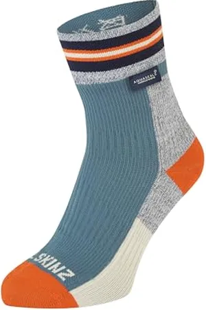 Sealskinz Surlingham Waterproof All Weather Ankle Length Striped Cuff Sock | | XL