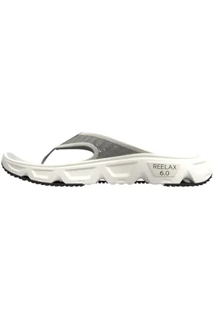Salomon Womens Reelax Break 6.0 Recovery Footwear, Cushioned Stride, Seamless Foothold, and Lightweight Flip Flops 6.5